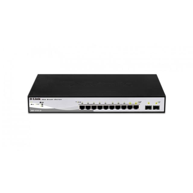 D-Link - DGS-1210-10 switch Gestionado L2 Gigabit Ethernet (10/100/1000) 1U Negro, Gris