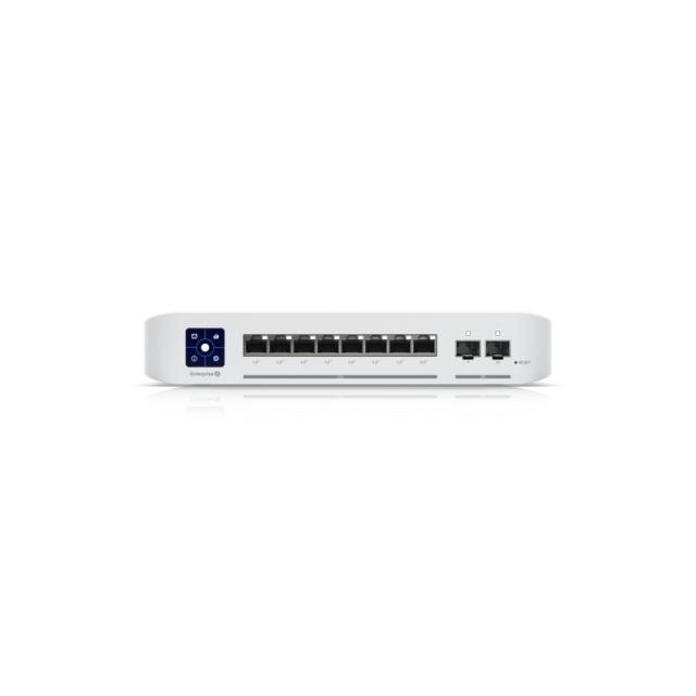 Ubiquiti - UniFi Enterprise 8 PoE Gestionado L3 2.5G Ethernet (100/1000/2500) Energía sobre Ethernet (PoE) Acero inoxidable