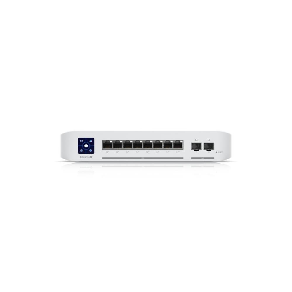 Ubiquiti - UniFi Enterprise 8 PoE Gestionado L3 2.5G Ethernet (100/1000/2500) Energía sobre Ethernet (PoE) Acero inoxidable