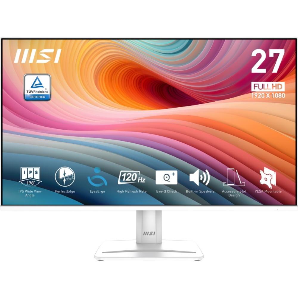 MSI - Pro MP275W E2 pantalla para PC 68,6 cm (27") 1920 x 1080 Pixeles Full HD LED Blanco