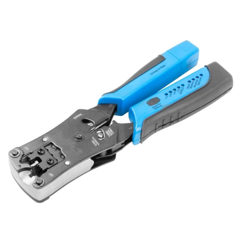 Phasak - TD 018 – Crimpadora profesional con tester de red para RJ11 / RJ12 / RJ45