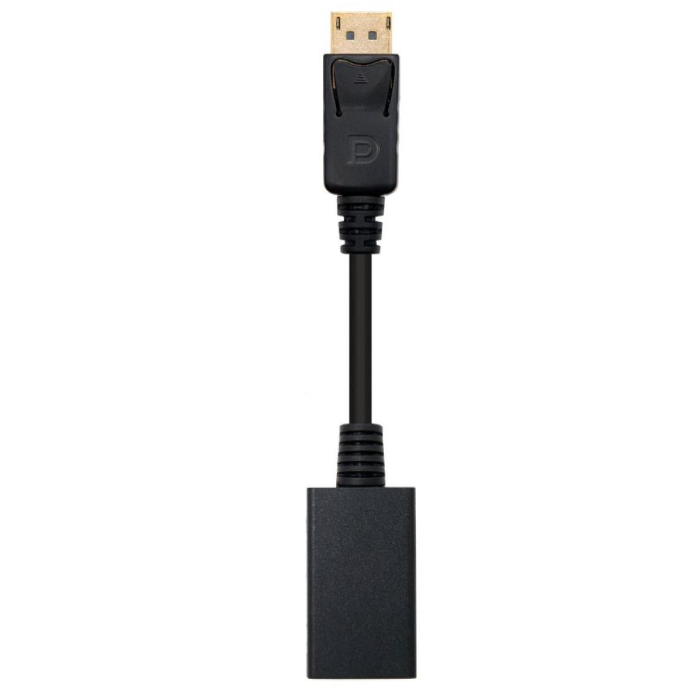 Nanocable - CONVERSOR DISPLAYPORT A HDMI DP/M-HDMI/H NEGRO 15 CM