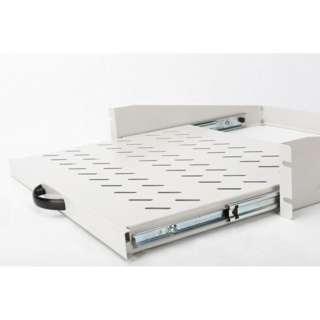 Digitus - Baldas extraíbles para la instalación fija en los carriles de perfil delanteros de 483 mm (19")