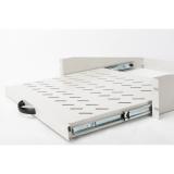 Digitus - Baldas extraíbles para la instalación fija en los carriles de perfil delanteros de 483 mm (19")