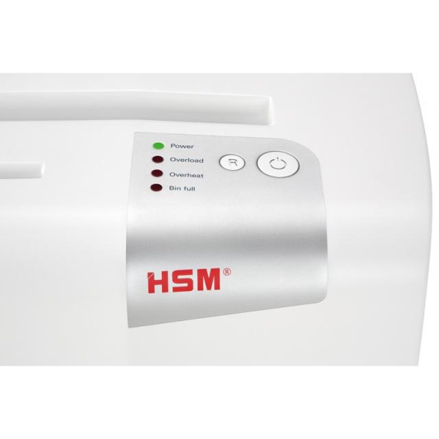 HSM - X6pro triturador de papel Corte en partículas 58 dB 22 cm Plata, Blanco
