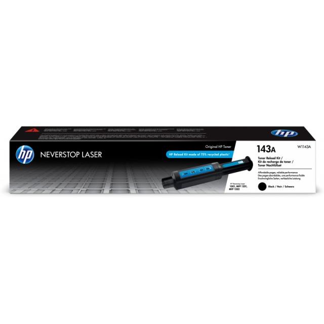 HP - Kit de recarga de tóner Original Neverstop 143A negro