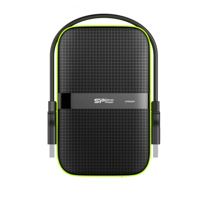 Silicon Power - Armor A60 disco duro externo 4000 GB Negro, Verde