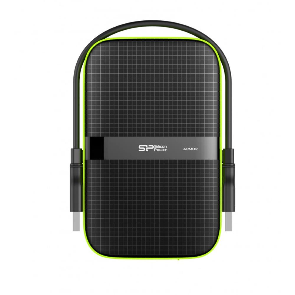 Silicon Power - Armor A60 disco duro externo 4000 GB Negro, Verde