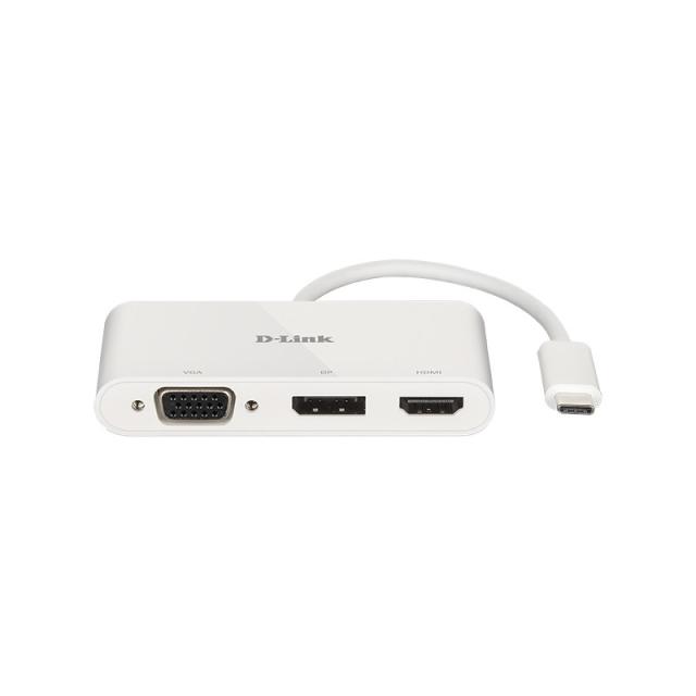 D-Link - DUB-V310 base para portátil y replicador de puertos Alámbrico USB 3.2 Gen 1 (3.1 Gen 1) Type-C Blanco