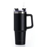 Muitomas - TRAVELMUG900BK taza de viaje 900 ml Negro Acero inoxidable