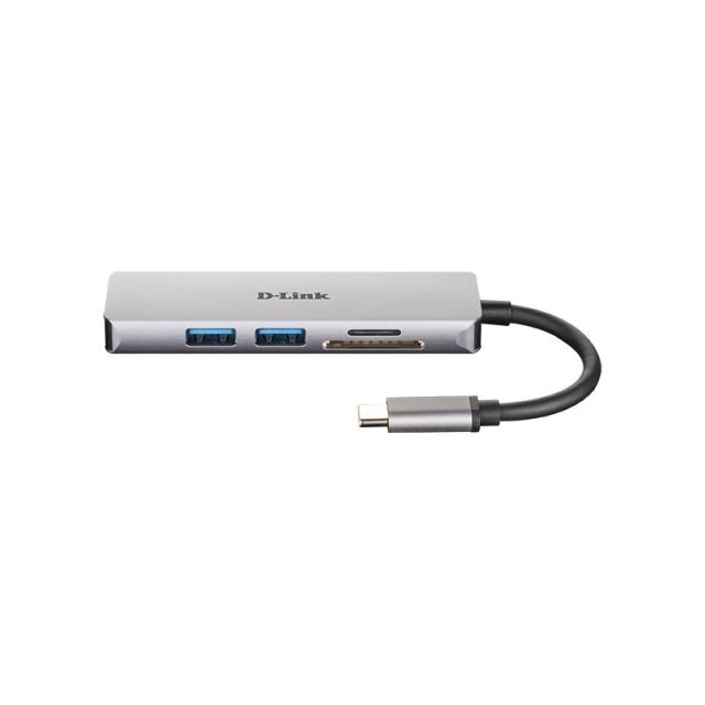 D-Link - DUB-M530 base para portátil y replicador de puertos Alámbrico USB 3.2 Gen 1 (3.1 Gen 1) Type-C Aluminio
