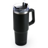 Muitomas - TRAVELMUG900BK taza de viaje 900 ml Negro Acero inoxidable