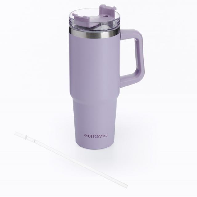 Muitomas - TRAVELMUG900VL taza de viaje 900 ml Violeta Acero inoxidable