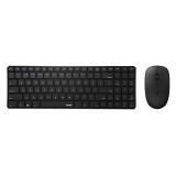 Rapoo - 9300M teclado Ratón incluido Hogar USB + RF Wireless + Bluetooth QWERTY Negro