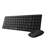 Rapoo - 9300M teclado Ratón incluido Hogar USB + RF Wireless + Bluetooth QWERTY Negro