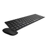 Rapoo - 9300M teclado Ratón incluido Hogar USB + RF Wireless + Bluetooth QWERTY Negro