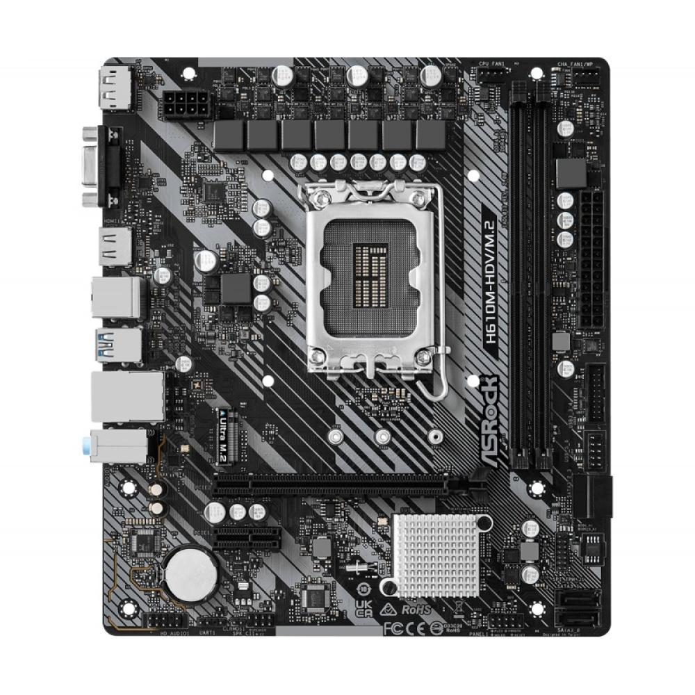 Asrock - H610M-HDV/M.2 R2.0 Intel H610 LGA 1700 micro ATX