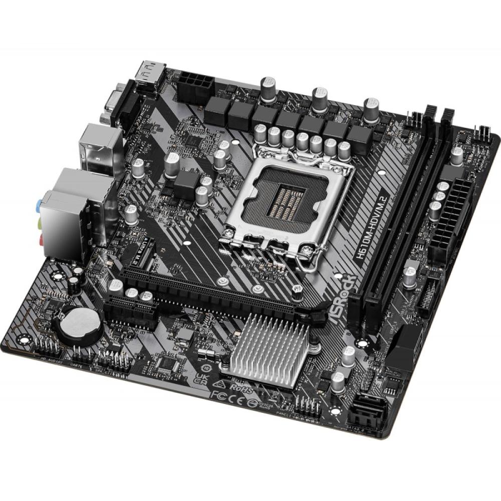 Asrock - H610M-HDV/M.2 R2.0 Intel H610 LGA 1700 micro ATX