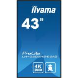 iiyama - LH4360UHS-B2AG pantalla de señalización Pizarra de caballete digital 108 cm (42.5") LED Wifi 500 cd / m² 4K Ultra HD Ne