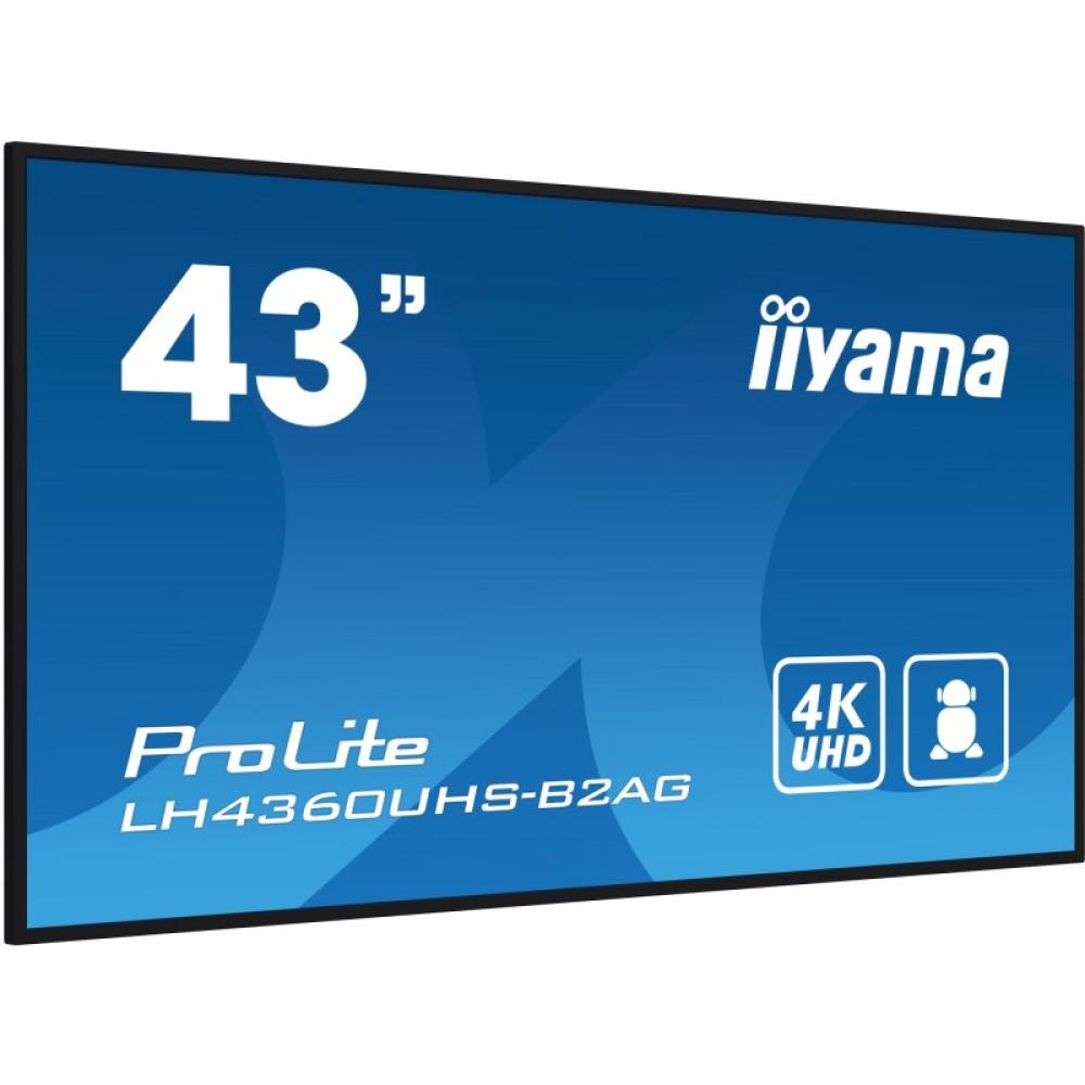 iiyama - LH4360UHS-B2AG pantalla de señalización Pizarra de caballete digital 108 cm (42.5") LED Wifi 500 cd / m² 4K Ultra HD Ne