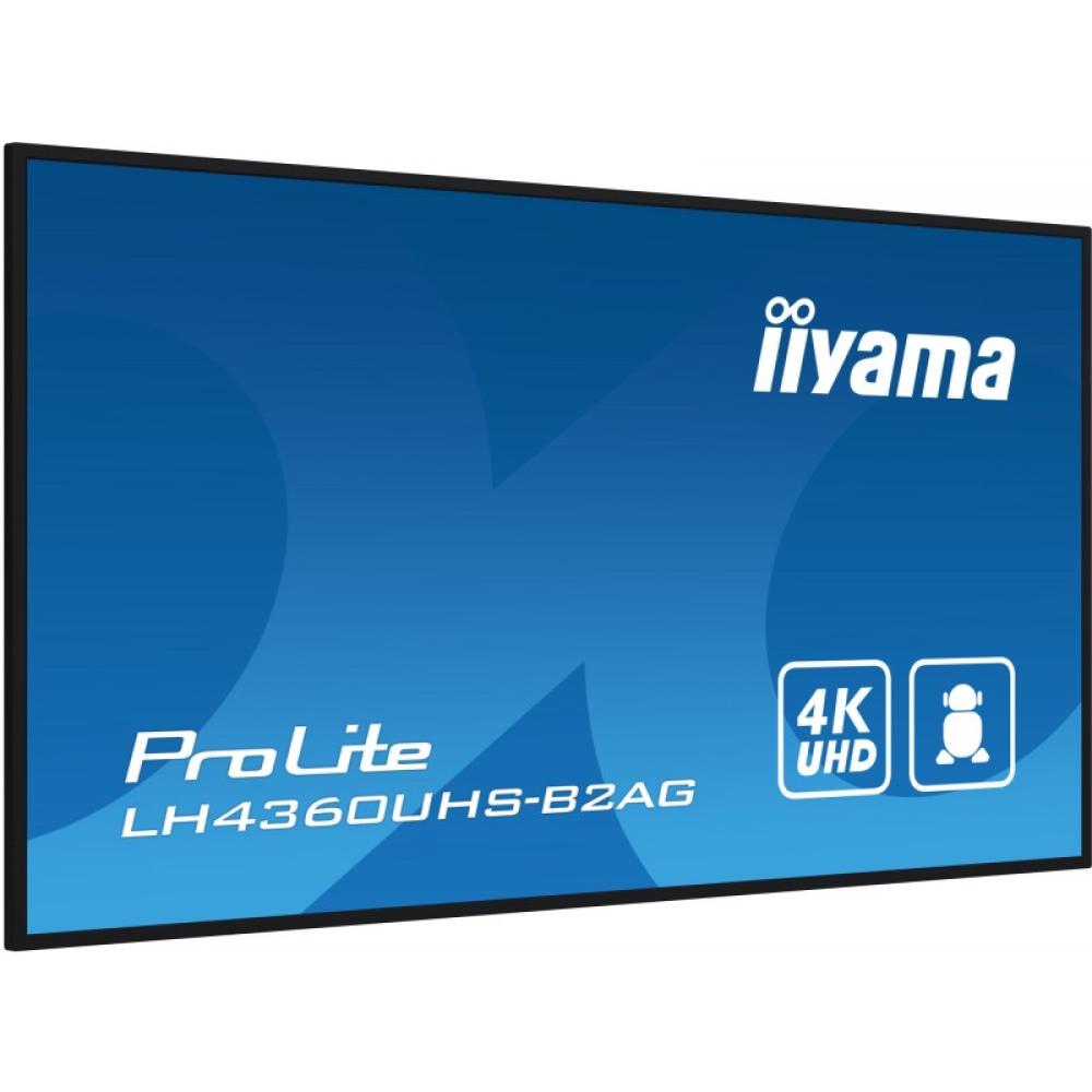 iiyama - LH4360UHS-B2AG pantalla de señalización Pizarra de caballete digital 108 cm (42.5") LED Wifi 500 cd / m² 4K Ultra HD Ne