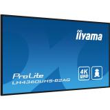 iiyama - LH4360UHS-B2AG pantalla de señalización Pizarra de caballete digital 108 cm (42.5") LED Wifi 500 cd / m² 4K Ultra HD Ne