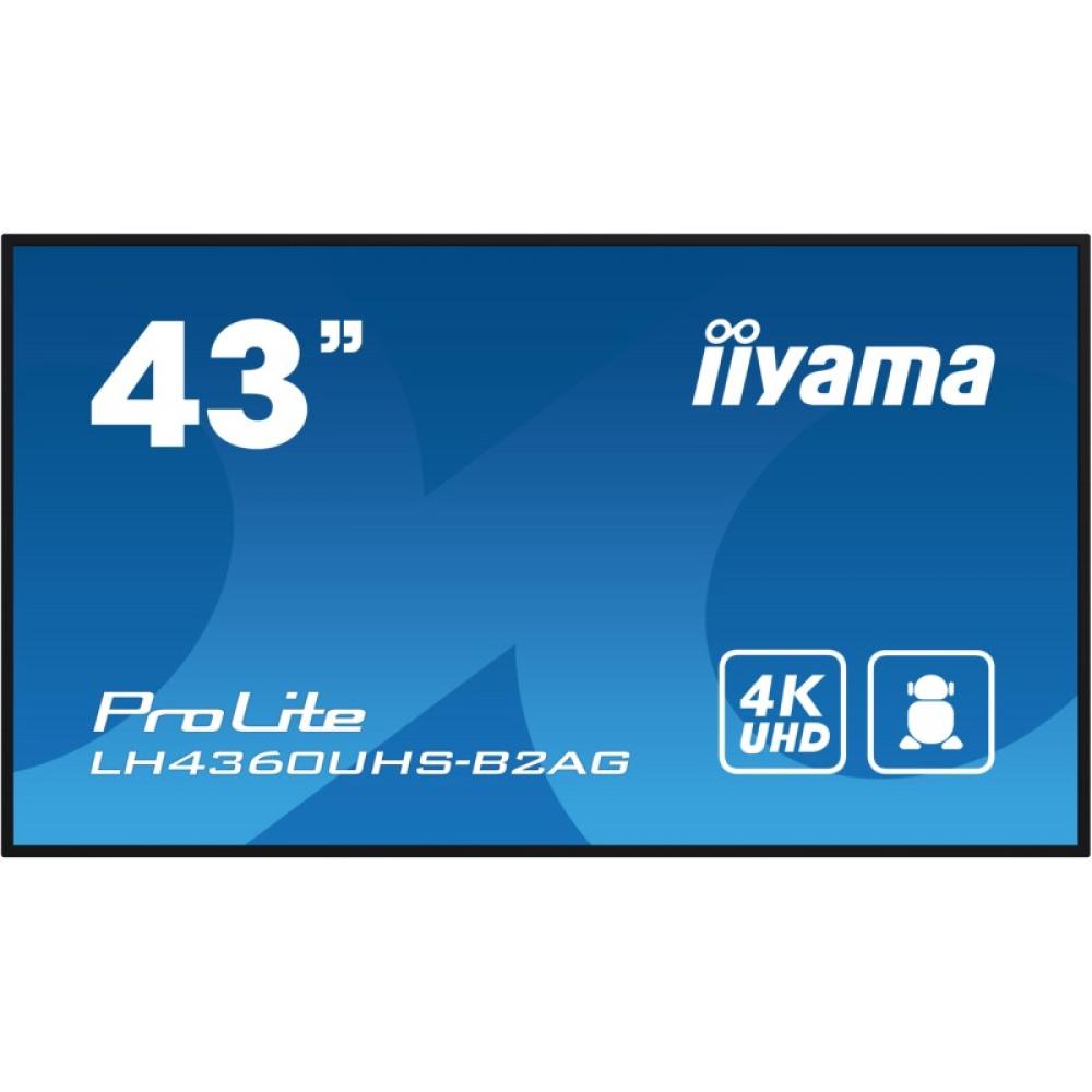 iiyama - LH4360UHS-B2AG pantalla de señalización Pizarra de caballete digital 108 cm (42.5") LED Wifi 500 cd / m² 4K Ultra HD Ne