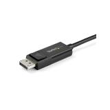 StarTech.com - Cable de 1m USB-C a DisplayPort 1.4 - Convertidor Bidireccional Adaptador de Vídeo USB Tipo C - HBR3/HDR/DSC - Ca