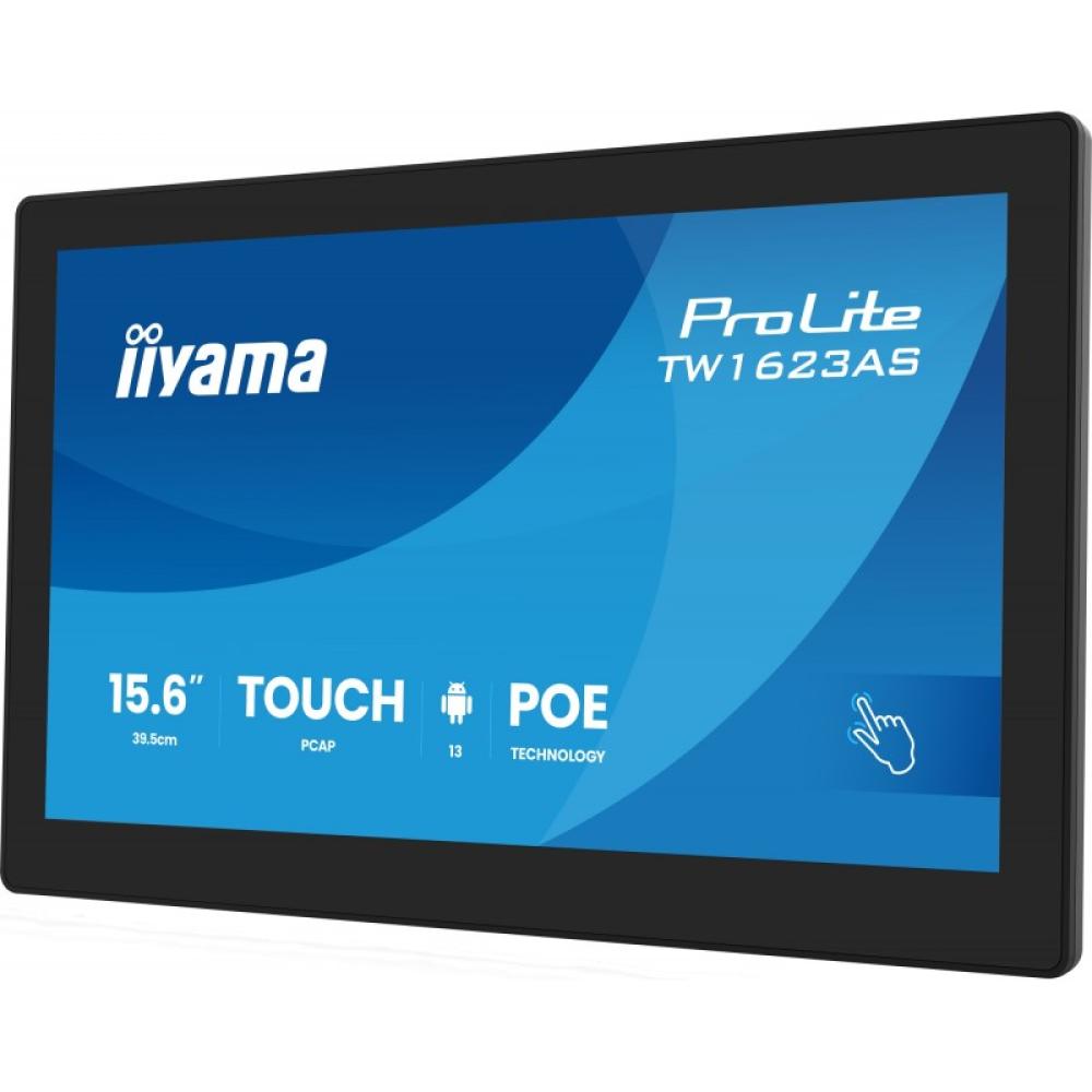 iiyama - TW1623AS-B3P pantalla para PC 39,6 cm (15.6") 1920 x 1080 Pixeles Full HD LED Pantalla táctil Negro