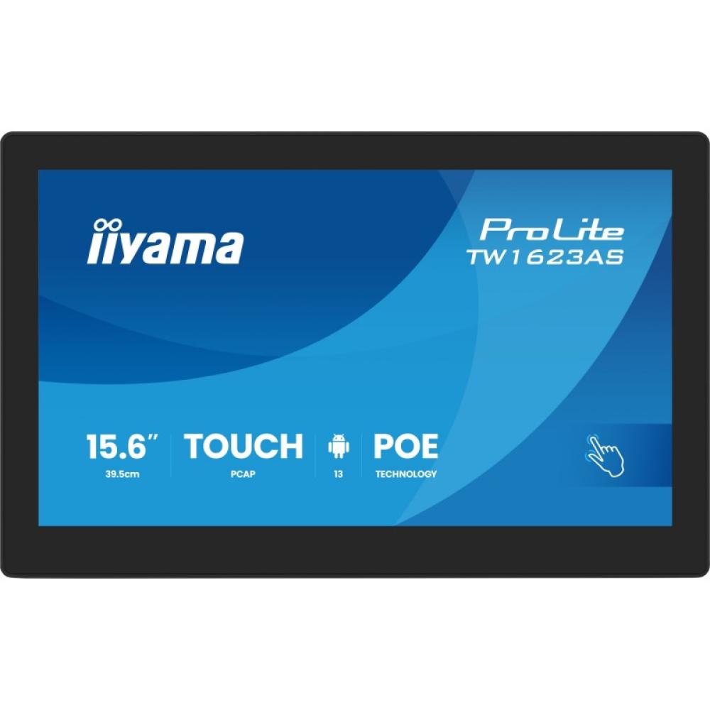 iiyama - TW1623AS-B3P pantalla para PC 39,6 cm (15.6") 1920 x 1080 Pixeles Full HD LED Pantalla táctil Negro