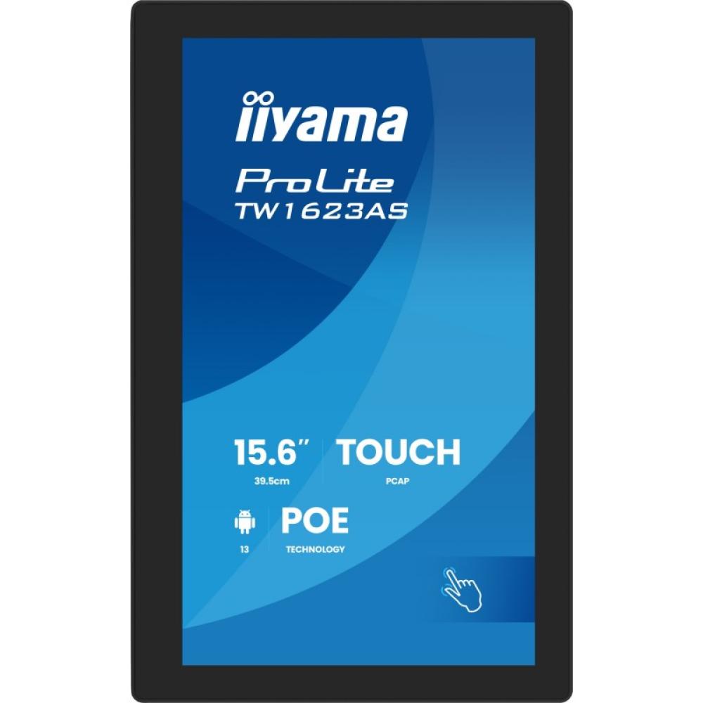 iiyama - TW1623AS-B3P pantalla para PC 39,6 cm (15.6") 1920 x 1080 Pixeles Full HD LED Pantalla táctil Negro