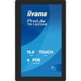 iiyama - TW1623AS-B3P pantalla para PC 39,6 cm (15.6") 1920 x 1080 Pixeles Full HD LED Pantalla táctil Negro