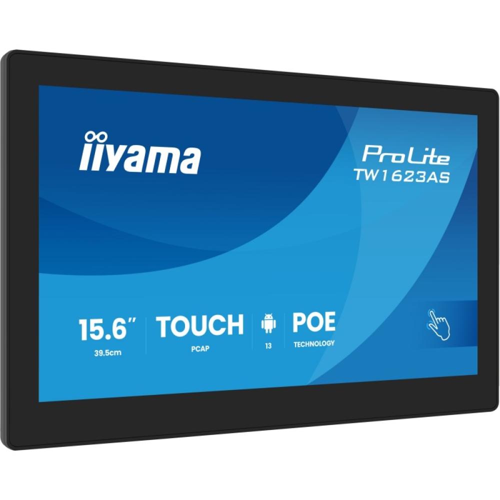 iiyama - TW1623AS-B3P pantalla para PC 39,6 cm (15.6") 1920 x 1080 Pixeles Full HD LED Pantalla táctil Negro