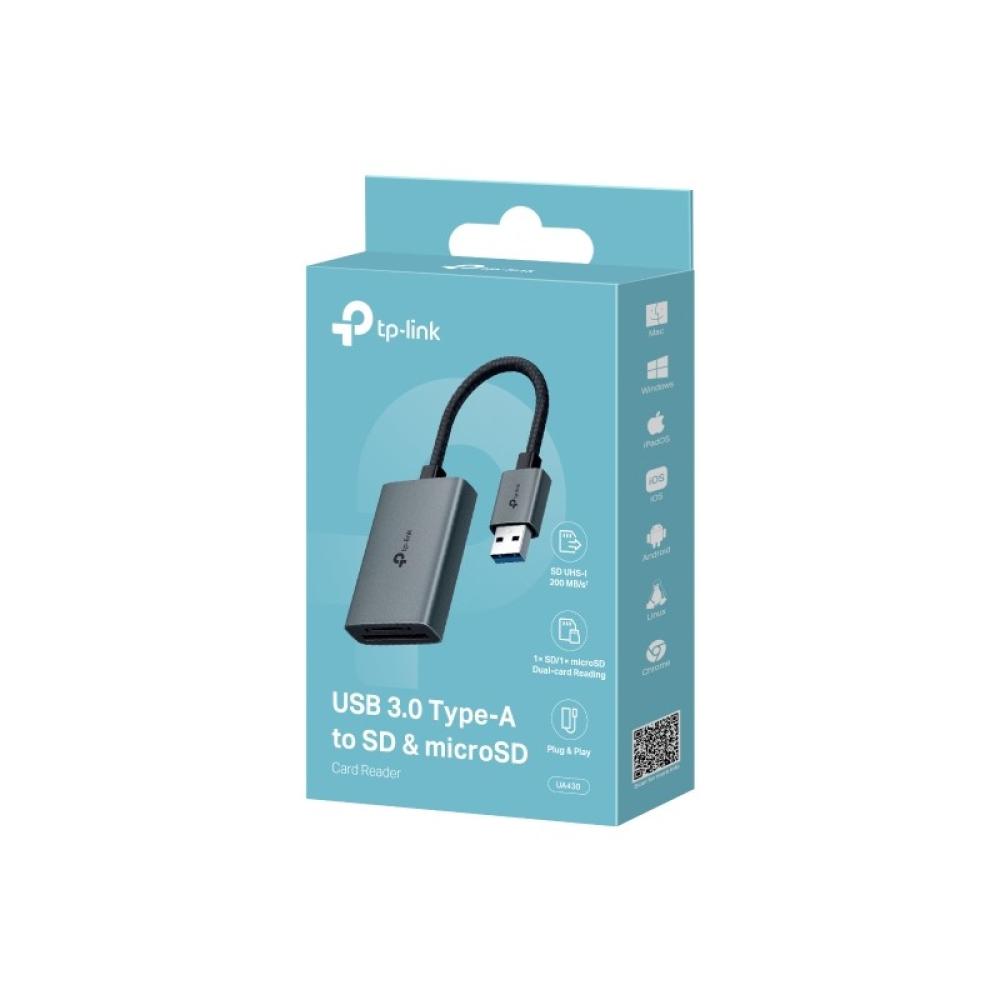 TP-Link - UA430 lector de tarjeta USB 3.2 Gen 1 (3.1 Gen 1) Type-C Gris