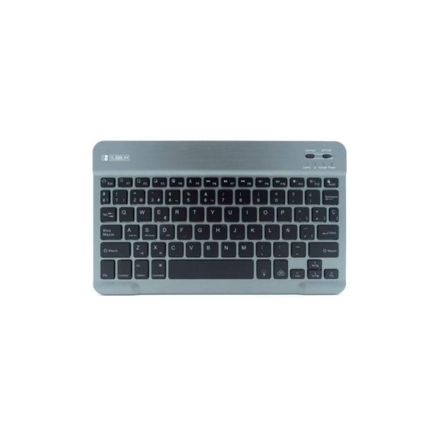 SUBBLIM - Teclado Retroiluminado Bluetooth Smart Backlit BT Keyboard Grey