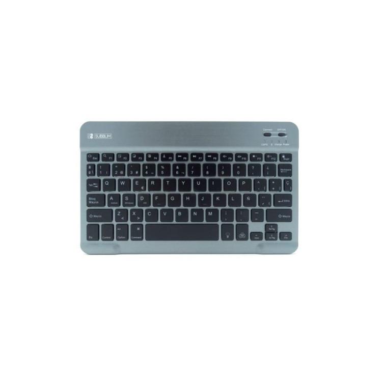SUBBLIM - Teclado Retroiluminado Bluetooth Smart Backlit BT Keyboard Grey