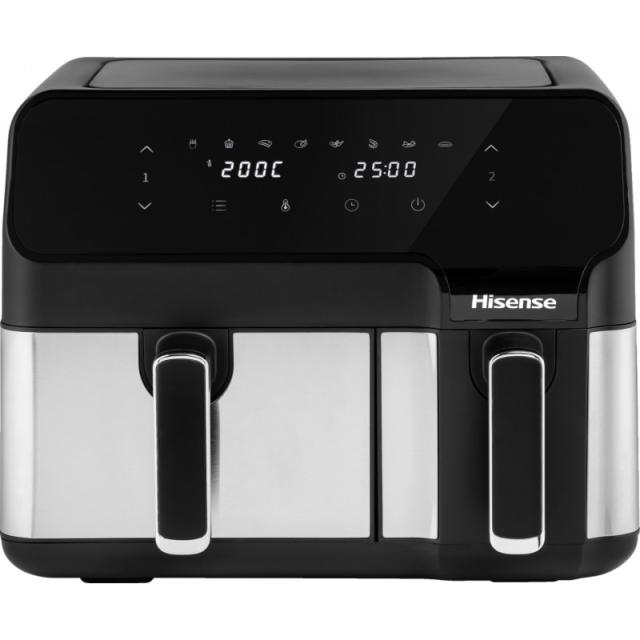 Hisense - HAF2900D Doble 8,6 L Independiente 1700 W Freidora de aire caliente Negro