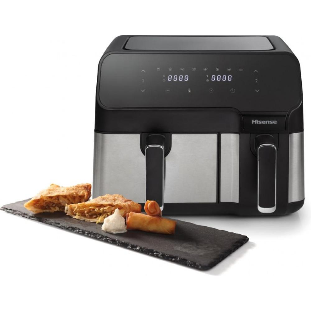 Hisense - HAF2900D Doble 8,6 L Independiente 1700 W Freidora de aire caliente Negro