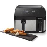 Hisense - HAF2900D Doble 8,6 L Independiente 1700 W Freidora de aire caliente Negro