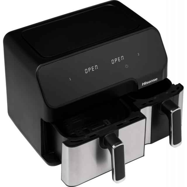 Hisense - HAF2900D Doble 8,6 L Independiente 1700 W Freidora de aire caliente Negro
