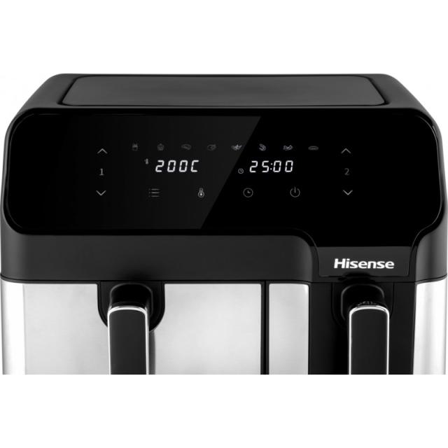 Hisense - HAF2900D Doble 8,6 L Independiente 1700 W Freidora de aire caliente Negro