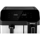 Hisense - HAF2900D Doble 8,6 L Independiente 1700 W Freidora de aire caliente Negro