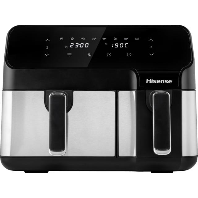 Hisense - HAF2900D Doble 8,6 L Independiente 1700 W Freidora de aire caliente Negro