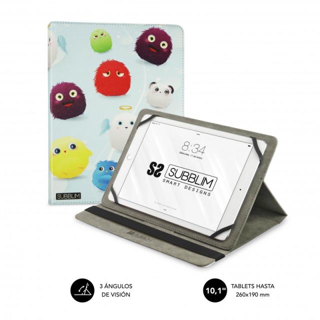 SUBBLIM - Funda Tablet Universal TRENDY CASE FURRY 10.1"