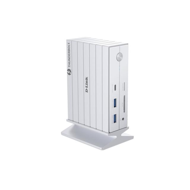 D-Link - DUF-E01/E base para portátil y replicador de puertos Alámbrico Thunderbolt 4 Blanco