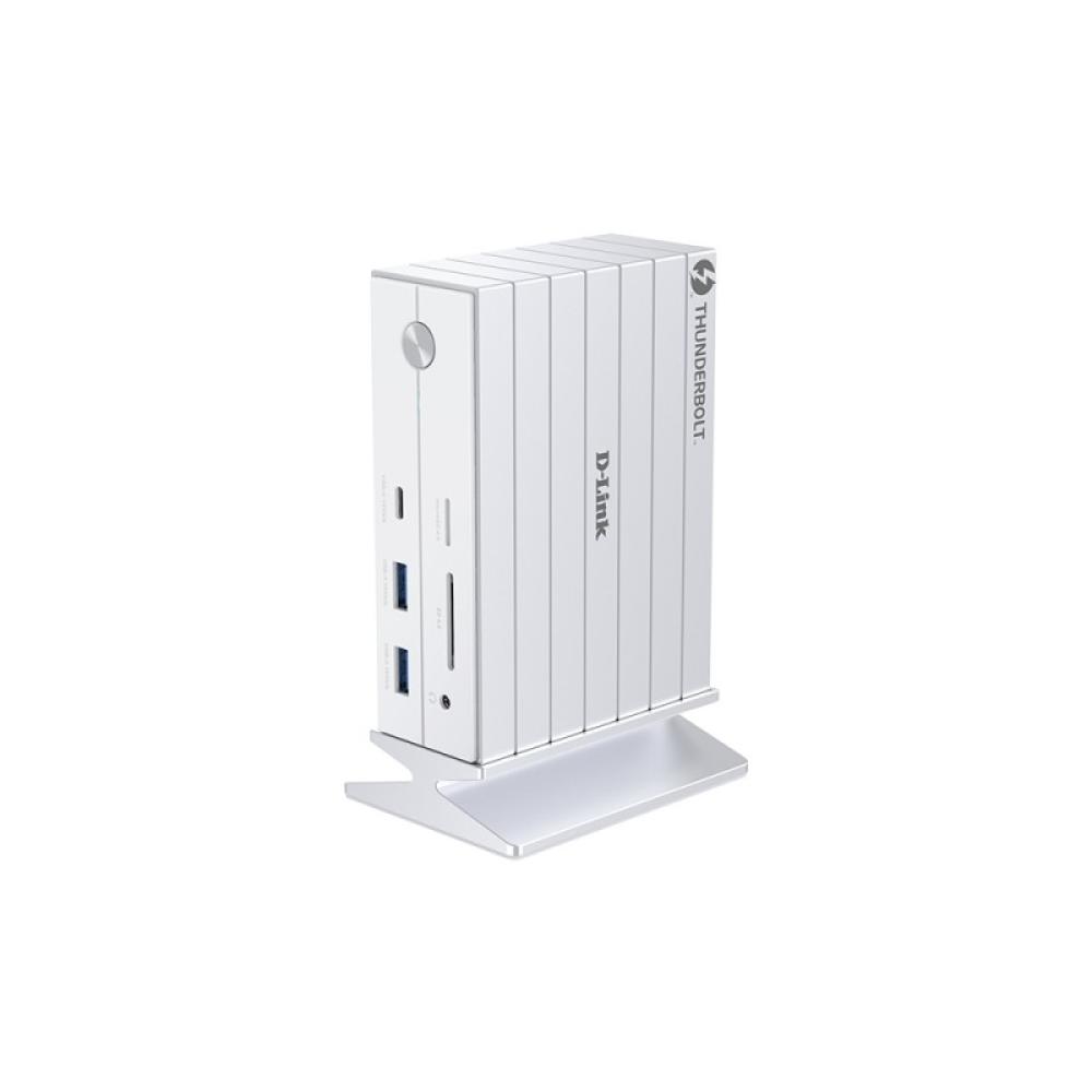 D-Link - DUF-E01/E base para portátil y replicador de puertos Alámbrico Thunderbolt 4 Blanco