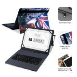 SUBBLIM - Funda con Teclado Micro USB - USB C KEYTAB USB 10,1" England