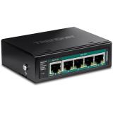 Trendnet - TI-B541 switch No administrado Gigabit Ethernet (10/100/1000) Energía sobre Ethernet (PoE) Negro