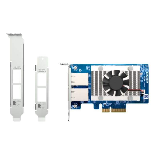 QNAP - QXG-10G2T adaptador y tarjeta de red Interno Ethernet 10000 Mbit/s