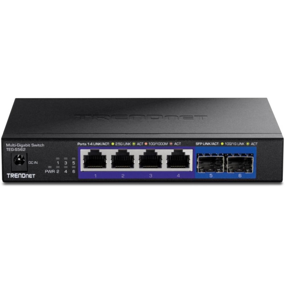 Trendnet - TEG-S562 switch No administrado 2.5G Ethernet (100/1000/2500) Negro
